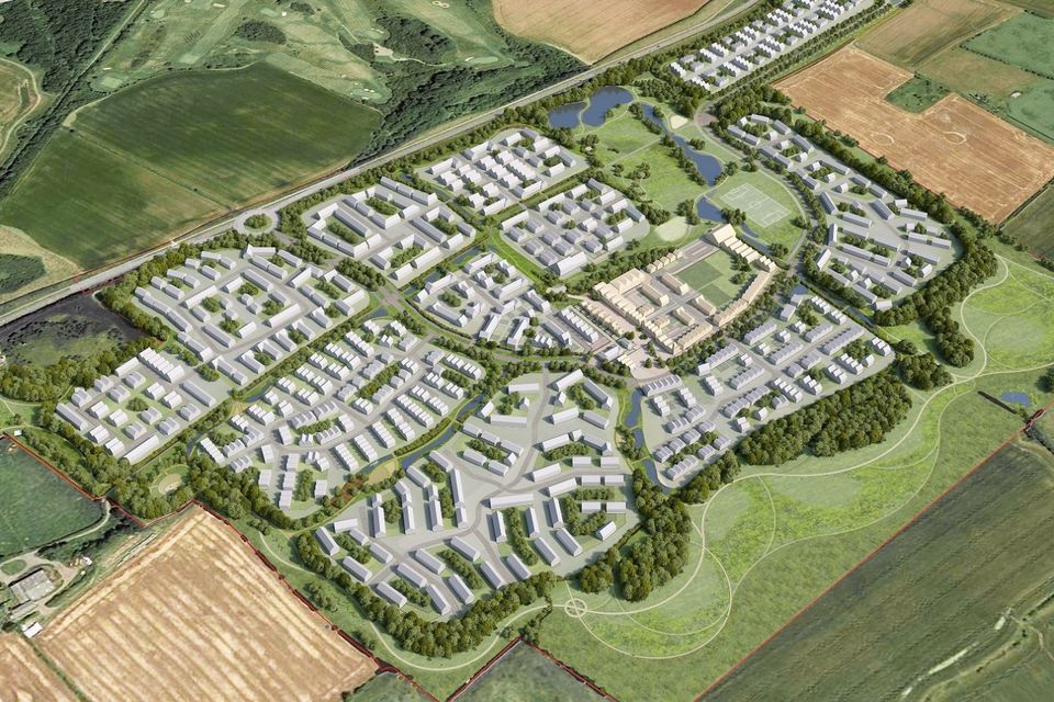 Aerial masterplan of Seaham Garden Village
